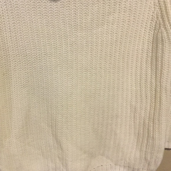 Comfy White Cowl Neck Sweater - Picture 4 of 6